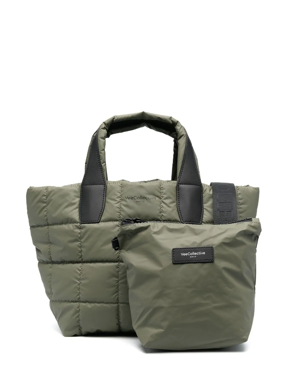 Стеганая сумка-тоут с логотипом Veecollective, зеленый
Стеганая сумка-тоут с логотипом Veecollective, зеленый