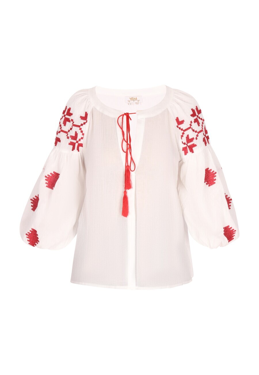 Блузка с коротким рукавом usha FESTIVAL Blouse, белый
Блузка с коротким рукавом usha FESTIVAL Blouse, белый