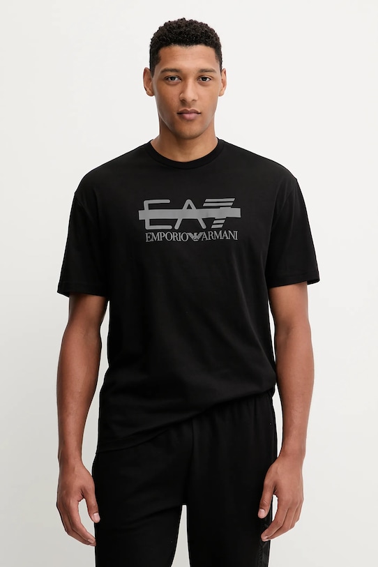 Хлопковая футболка Ea7 Emporio Armani, черный
Хлопковая футболка Ea7 Emporio Armani, черный