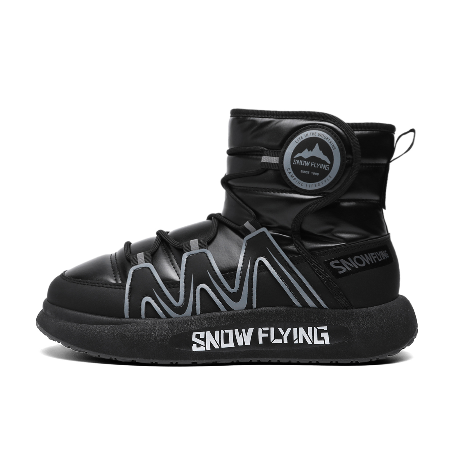 SNOW FLYING Зимние тактические ботинки Короткие снежные ботинки Унисекс Черные, цвет Black 
SNOW FLYING Зимние тактические ботинки Короткие снежные ботинки Унисекс Черные, цвет Black