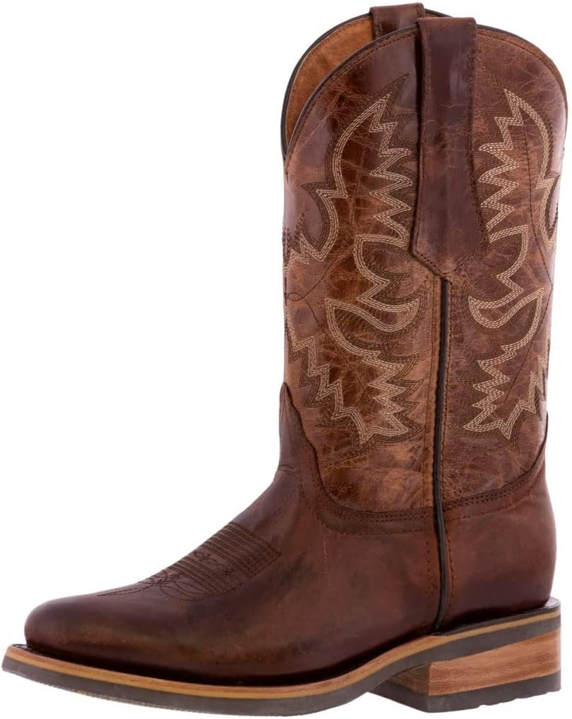 Мужские вестерн-сапоги из кожи коньячного цвета с ковбойским носком Rodeo Saddle Roper Texas Legacy, Cognac
Мужские вестерн-сапоги из кожи коньячного цвета с ковбойским носком Rodeo Saddle Roper Texas Legacy, Cognac