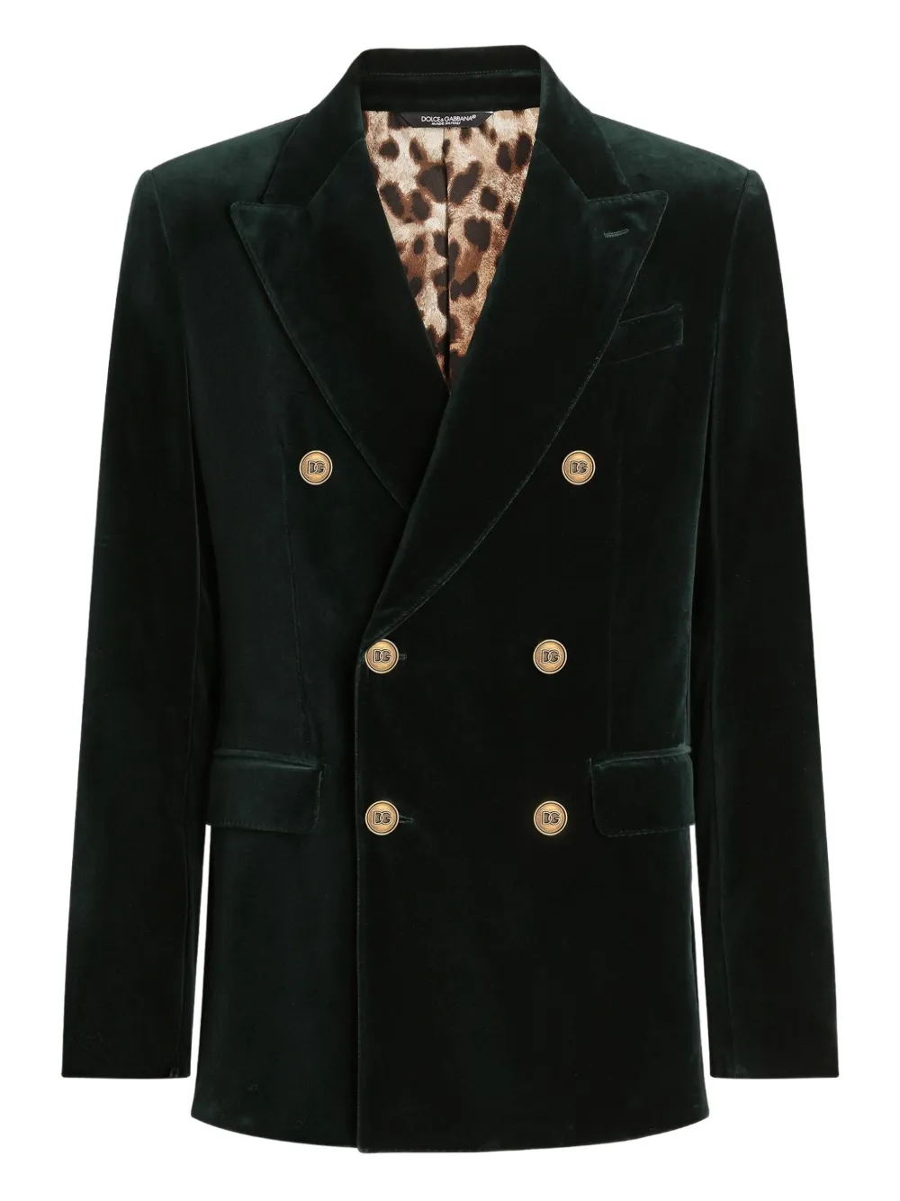 Двубортный бархатный пиджак DOLCE & GABBANA, зеленый
Двубортный бархатный пиджак DOLCE & GABBANA, зеленый