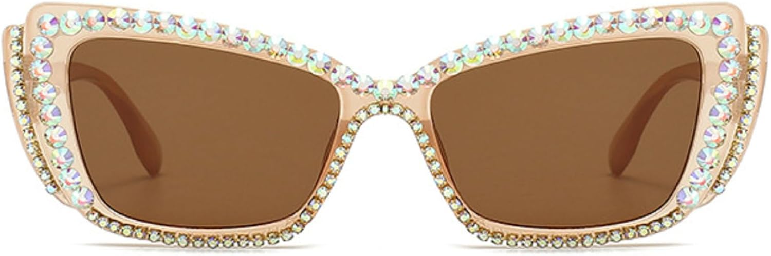 Модные солнцезащитные очки «кошачий глаз» со стразами, винтажные очки в виде бабочки с бриллиантами, блестящие солнцезащитные очки для женщин и девушек для вечеринок mincl, Brown
Модные солнцезащитные очки «кошачий глаз» со стразами, винтажные очки в виде бабочки с бриллиантами, блестящие солнцезащитные очки для женщин и девушек для вечеринок mincl, Brown