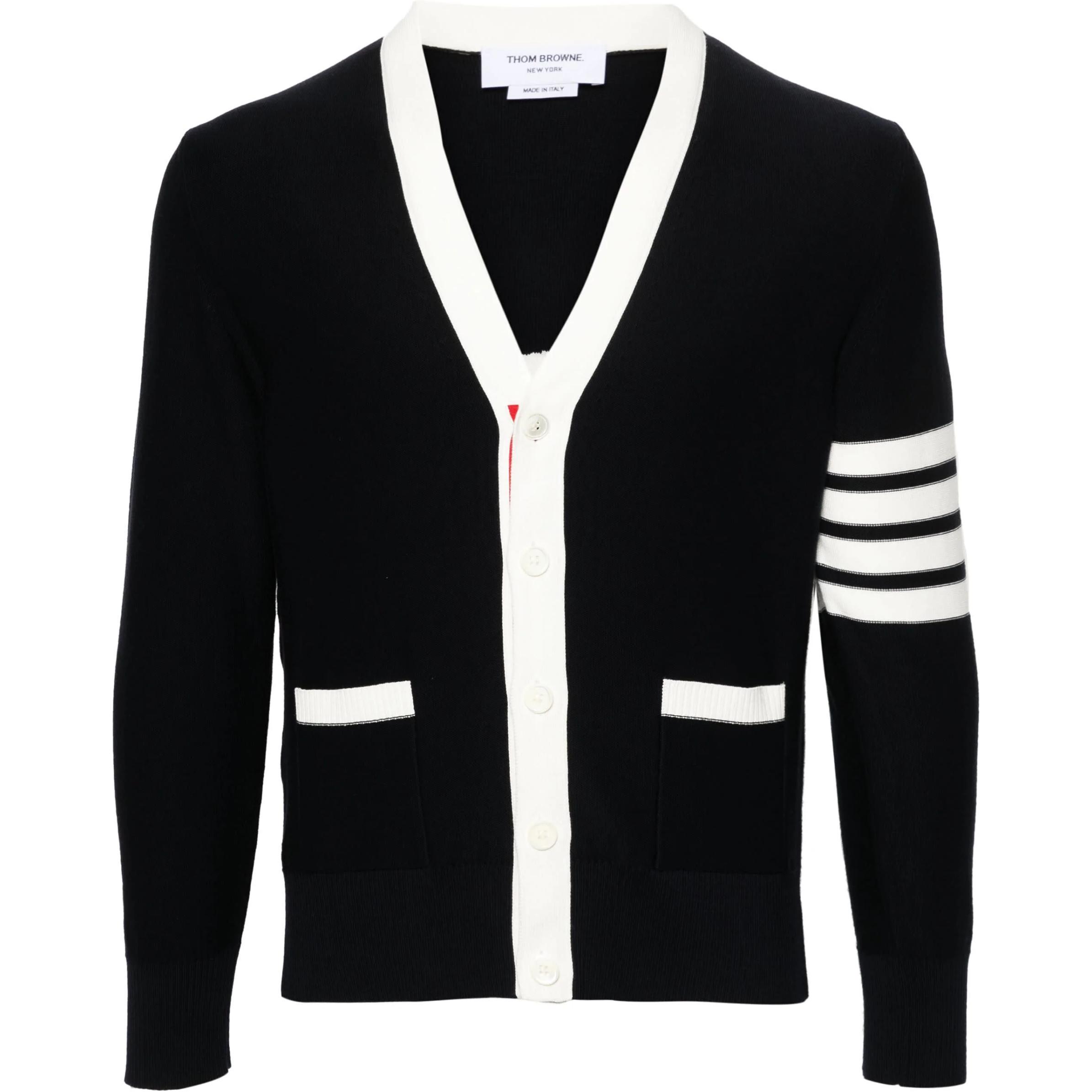 Кардиган с V-образным вырезом THOM BROWNE, синий
Кардиган с V-образным вырезом THOM BROWNE, синий