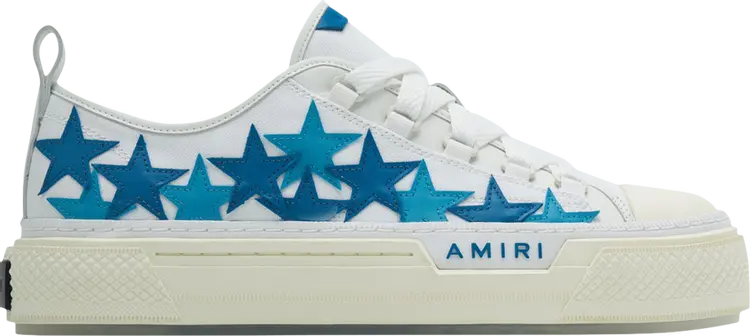 Кроссовки Amiri Stars Court Low 'Blue', белый 
Кроссовки Amiri Stars Court Low 'Blue', белый