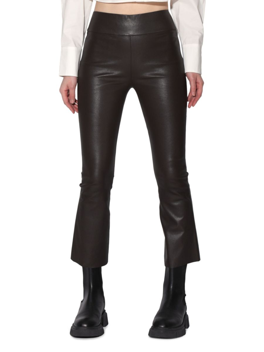 Укороченные кожаные брюки Luisa Walter Baker, цвет Mocha
Укороченные кожаные брюки Luisa Walter Baker, цвет Mocha