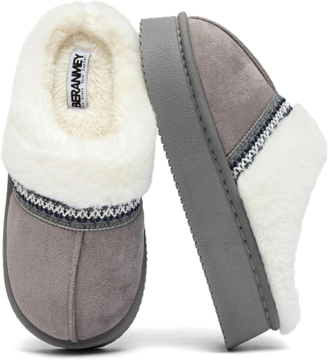 Женские домашние тапочки из искусственного меха с эффектом памяти, нескользящие, теплые, пушистые, мягкие, унисекс, без застежек Generic, серый
Женские домашние тапочки из искусственного меха с эффектом памяти, нескользящие, теплые, пушистые, мягкие, унисекс, без застежек Generic, серый