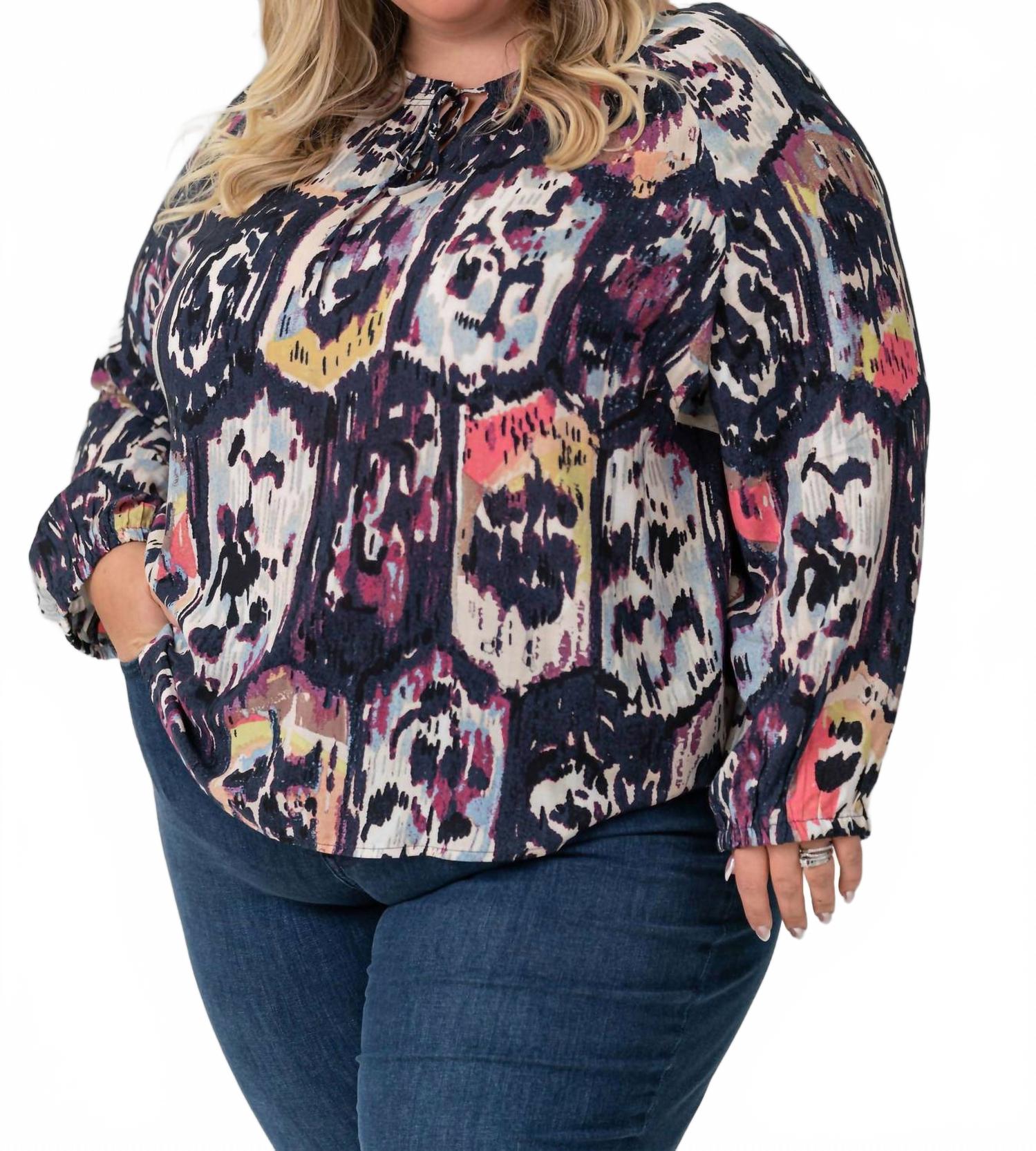 Медильон Микс Лонгслив Топ - Плюс в Индиго Мульти Nic + Zoe
Медильон Микс Лонгслив Топ - Плюс в Индиго Мульти Nic + Zoe