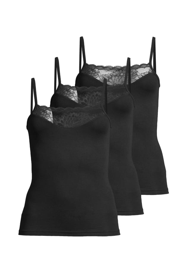 Спагетти топ 3-х слойный модал -Con-Ta-, черный
Спагетти топ 3-х слойный модал -Con-Ta-, черный