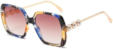 Большие квадратные солнцезащитные очки для женщин. Классические винтажные очки «кошачий глаз» с жемчужным блеском. Стильные ретро-очки с защитой от УФ-излучения UV400 MTZJH, Blue Flower
Большие квадратные солнцезащитные очки для женщин. Классические винтажные очки «кошачий глаз» с жемчужным блеском. Стильные ретро-очки с защитой от УФ-излучения UV400 MTZJH, Blue Flower