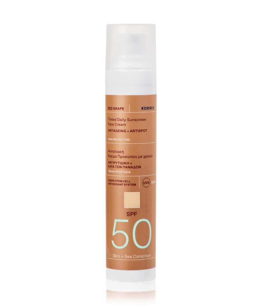 Солнцезащитный крем KORRES Red Grape Getönte Sonnencreme fürs Gesicht SPF50 Anti-Aging + Anti-Dark-Spot, 50 ml
Солнцезащитный крем KORRES Red Grape Getönte Sonnencreme fürs Gesicht SPF50 Anti-Aging + Anti-Dark-Spot, 50 ml