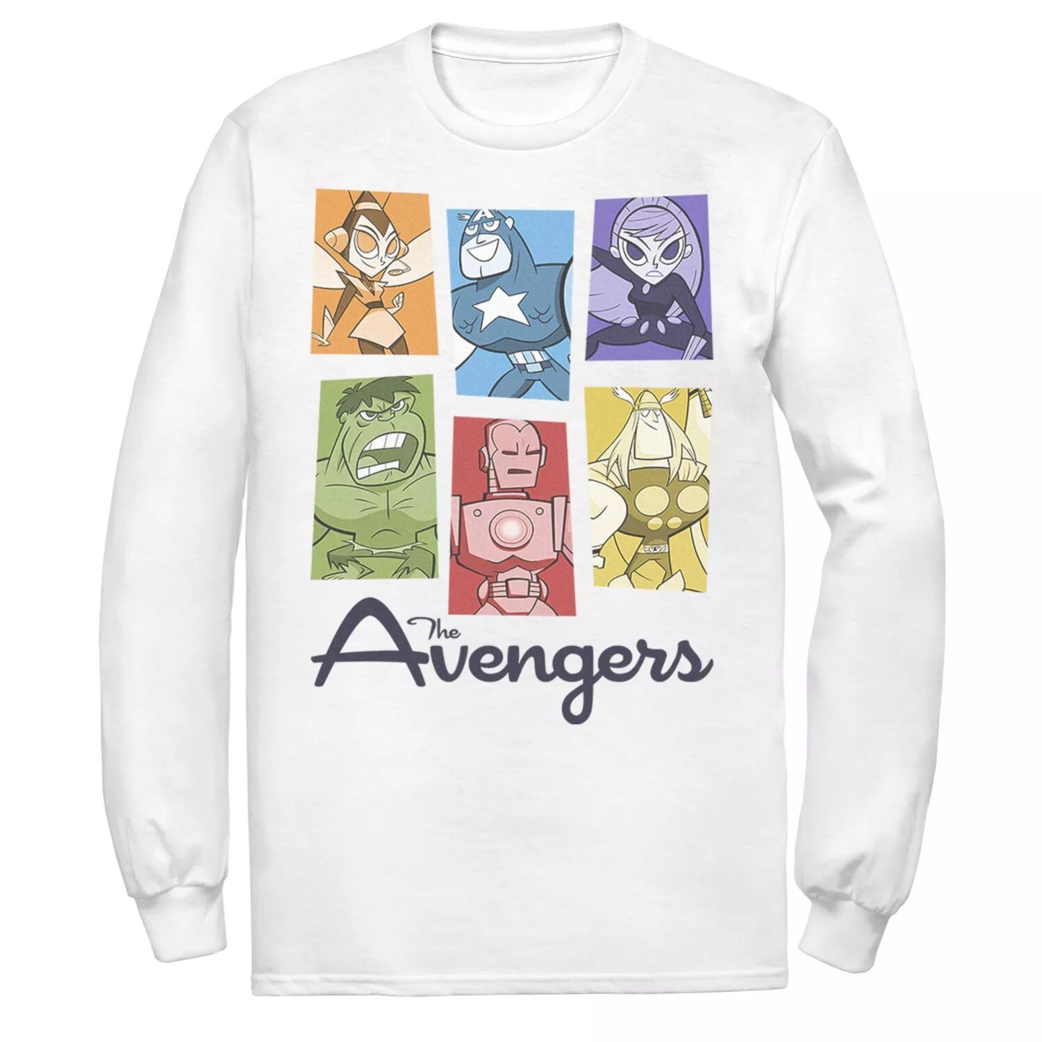 Мужская футболка в стиле ретро с цветными вставками в стиле ретро «Мстители» Marvel
Мужская футболка в стиле ретро с цветными вставками в стиле ретро «Мстители» Marvel