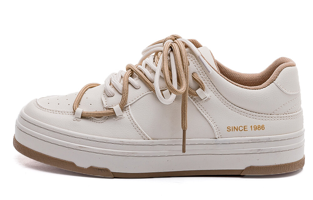 Кеды, скейтборд обувь женская низкая бежевый/коричневый Renben
Кеды, скейтборд обувь женская низкая бежевый/коричневый Renben