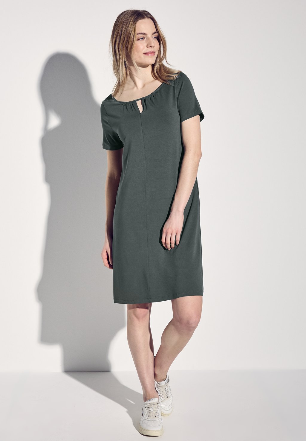 Платье из джерси Street One, темно-зеленый/меланж
Платье из джерси Street One, темно-зеленый/меланж