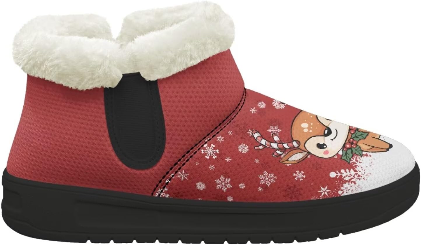 Зимние теплые плюшевые ботинки Forchrinse с меховой подкладкой для женщин и мужчин, удобные зимние ботильоны для прогулок, Christmas Reindeer
Зимние теплые плюшевые ботинки Forchrinse с меховой подкладкой для женщин и мужчин, удобные зимние ботильоны для прогулок, Christmas Reindeer