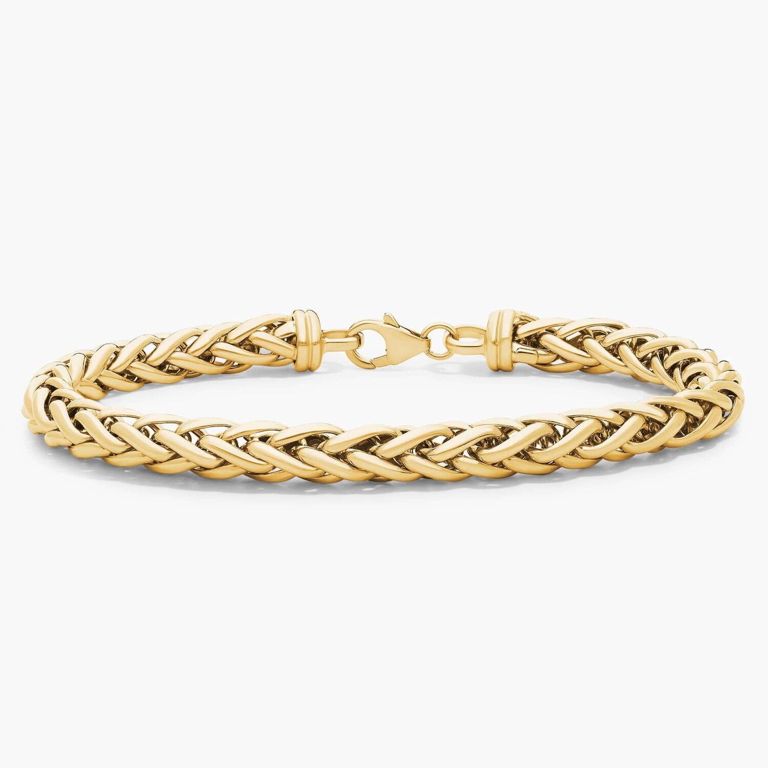 Браслет Hollow Wheat длиной 8 дюймов из итальянского желтого золота 14 карат (5,7 мм) Blue Nile 
Браслет Hollow Wheat длиной 8 дюймов из итальянского желтого золота 14 карат (5,7 мм) Blue Nile