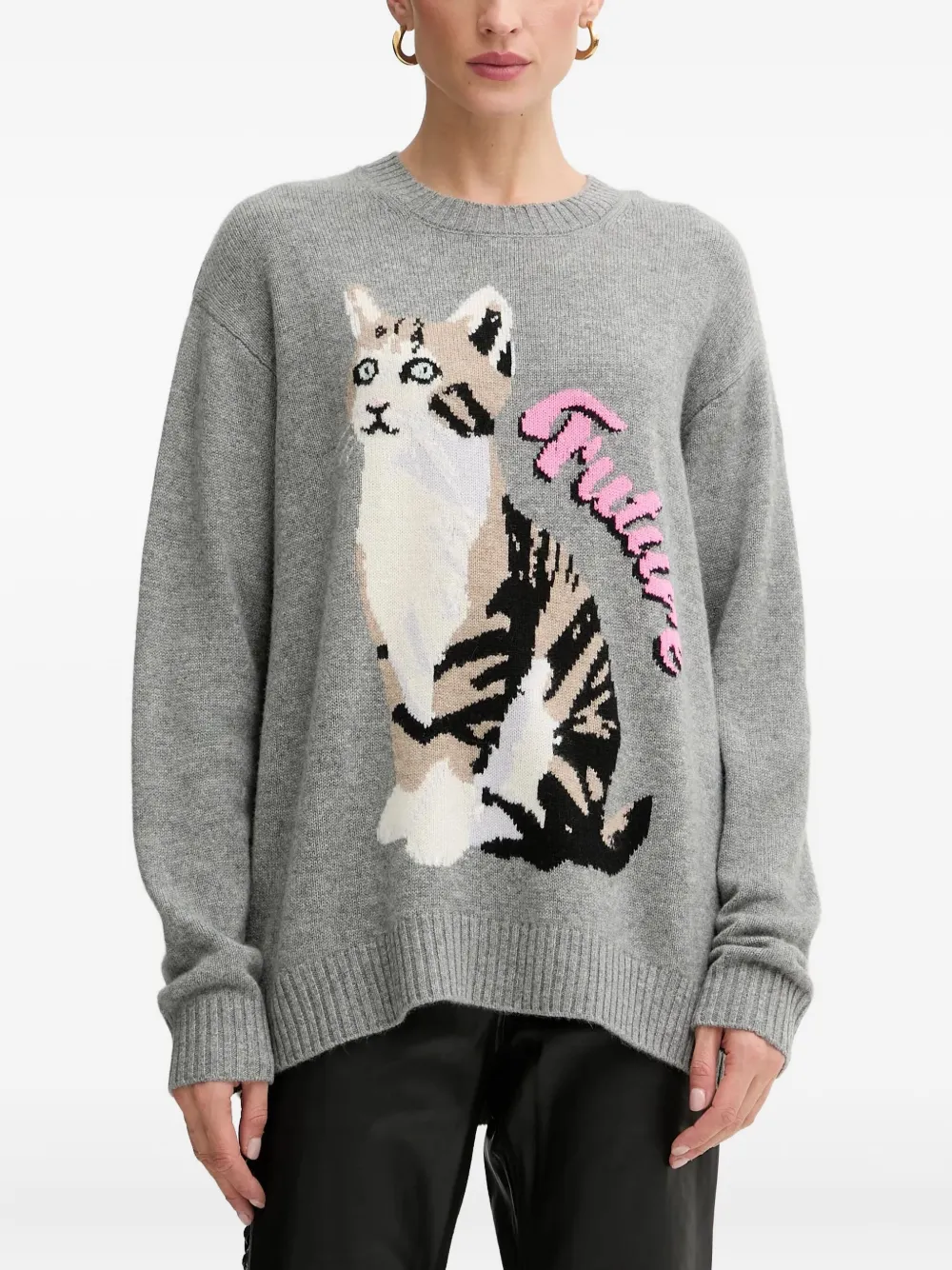 Свитер с изображением кошки From Future, серый
Свитер с изображением кошки From Future, серый