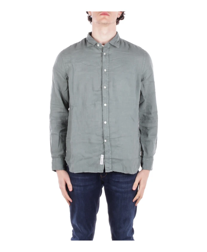 Зеленая льняная рубашка на пуговицах с планкой на пуговицах Woolrich, серый
Зеленая льняная рубашка на пуговицах с планкой на пуговицах Woolrich, серый