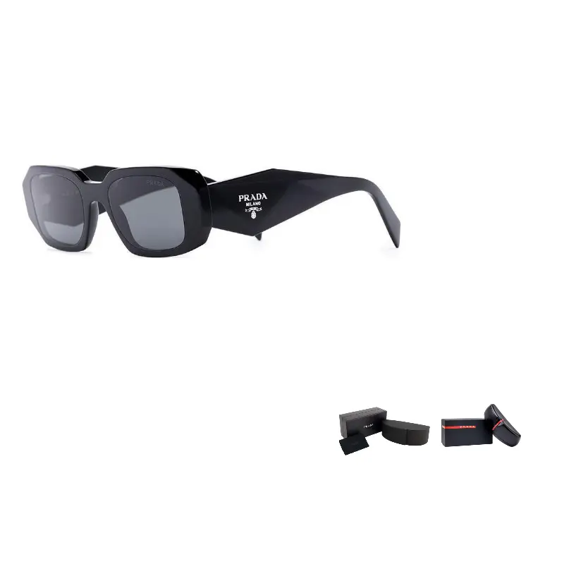 PRADA Пластиковые квадратные солнцезащитные очки унисекс черные, Black
PRADA Пластиковые квадратные солнцезащитные очки унисекс черные, Black