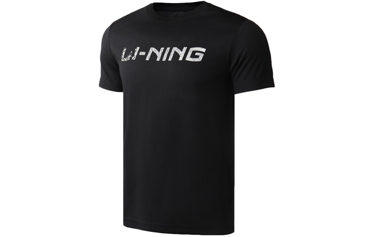 Футболка мужская черная Lining, черный 
Футболка мужская черная Lining, черный