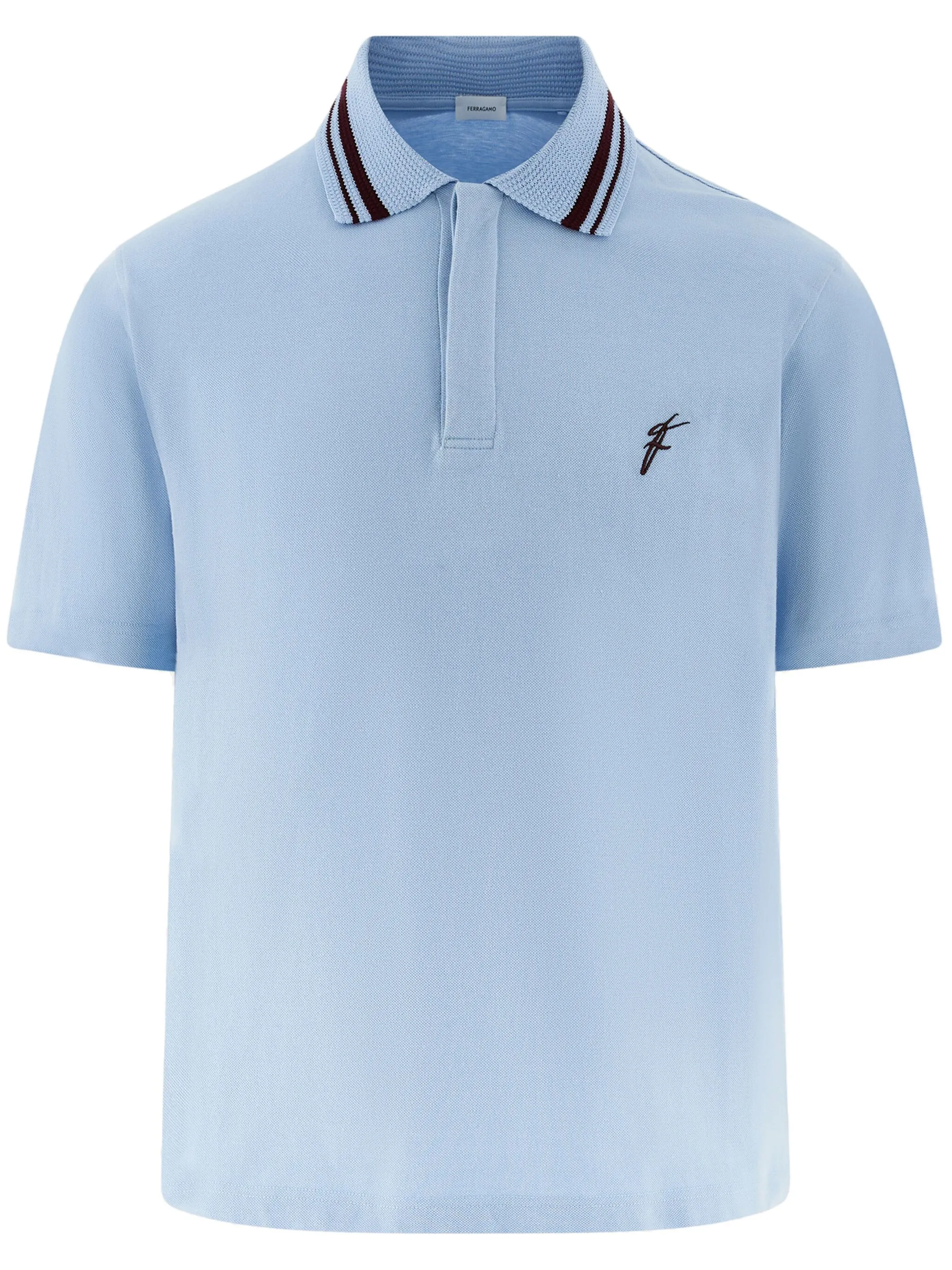 Рубашка поло с вышитым логотипом Ferragamo, синий
Рубашка поло с вышитым логотипом Ferragamo, синий