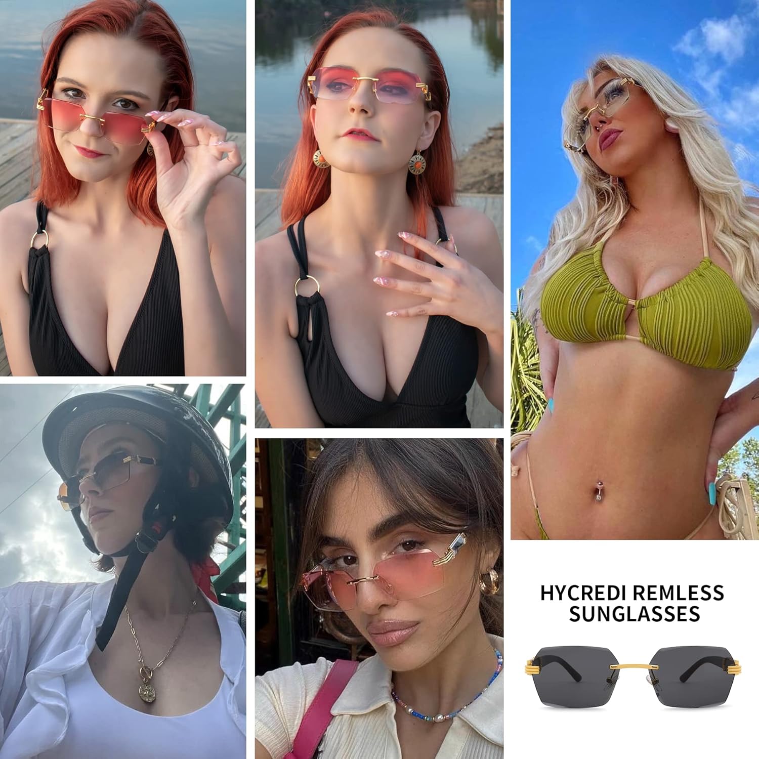 Солнцезащитные очки Hycredi без оправы, прямоугольной формы, для мужчин и женщин, в стиле ретро, без оправы, квадратной формы, солнцезащитные очки в стиле Y2k, тонированные очки, B9 * 2 Pack (Gray + Gray Pink)
Солнцезащитные очки Hycredi без оправы, прямоугольной формы, для мужчин и женщин, в стиле ретро, без оправы, квадратной формы, солнцезащитные очки в стиле Y2k, тонированные очки, B9 * 2 Pack (Gray + Gray Pink)