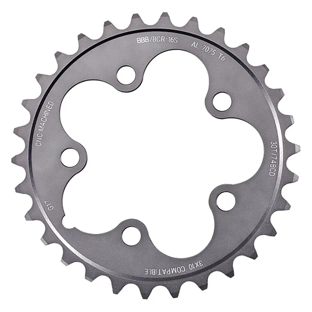 Звездочка BBB TripleGear BCR-16S 74 BCD, серебряный
Звездочка BBB TripleGear BCR-16S 74 BCD, серебряный