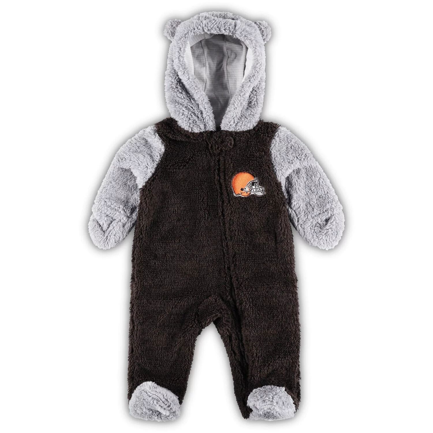 Новорожденных и младенцев Коричневый/серый Cleveland Browns Game Nap Teddy Fleece Bunting с молнией во всю длину Outerstuff
Новорожденных и младенцев Коричневый/серый Cleveland Browns Game Nap Teddy Fleece Bunting с молнией во всю длину Outerstuff