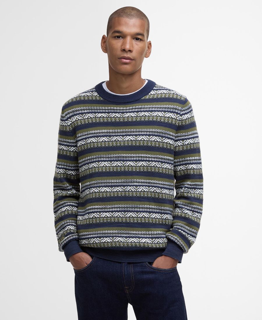 Мужской свитер Topcliffe Fairisle с круглым вырезом Barbour, Navy
Мужской свитер Topcliffe Fairisle с круглым вырезом Barbour, Navy