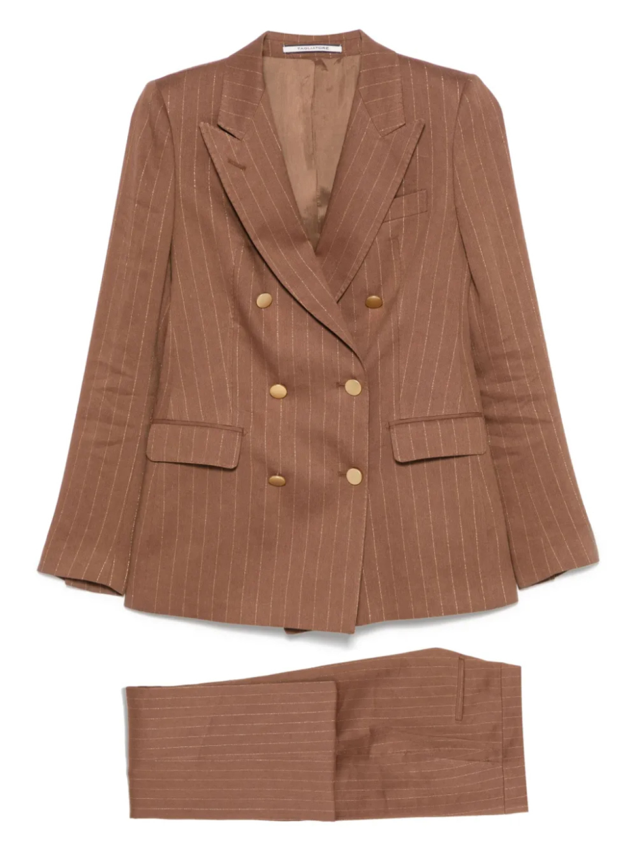 Костюм в полоску Tagliatore, коричневый
Костюм в полоску Tagliatore, коричневый