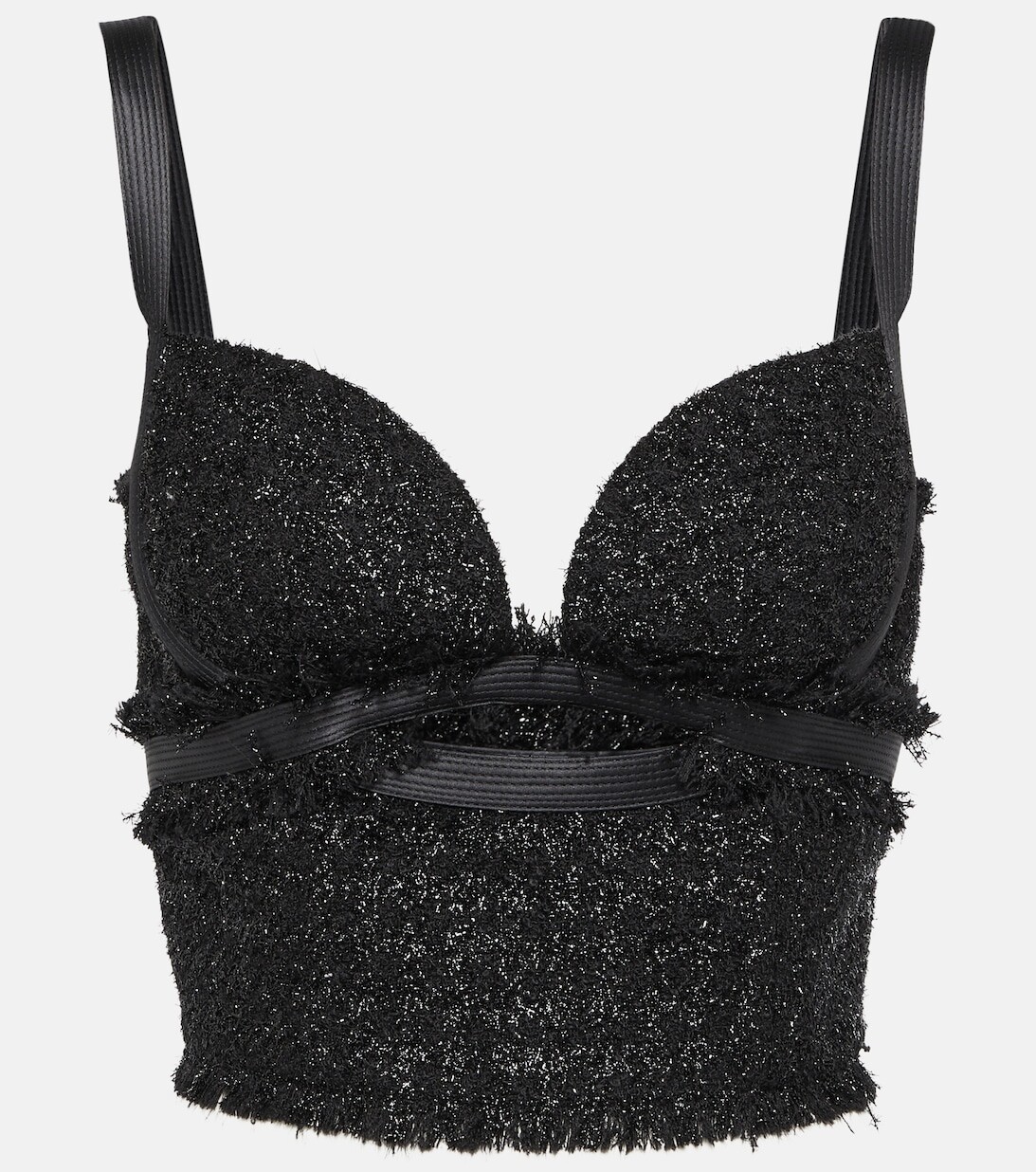 Бюстье из букле VERSACE, черный 
Бюстье из букле VERSACE, черный