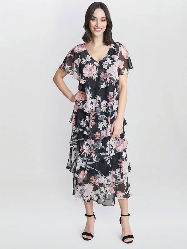 Многоуровневое платье миди от дженис Gina Bacconi, черный/разноцветный
Многоуровневое платье миди от дженис Gina Bacconi, черный/разноцветный