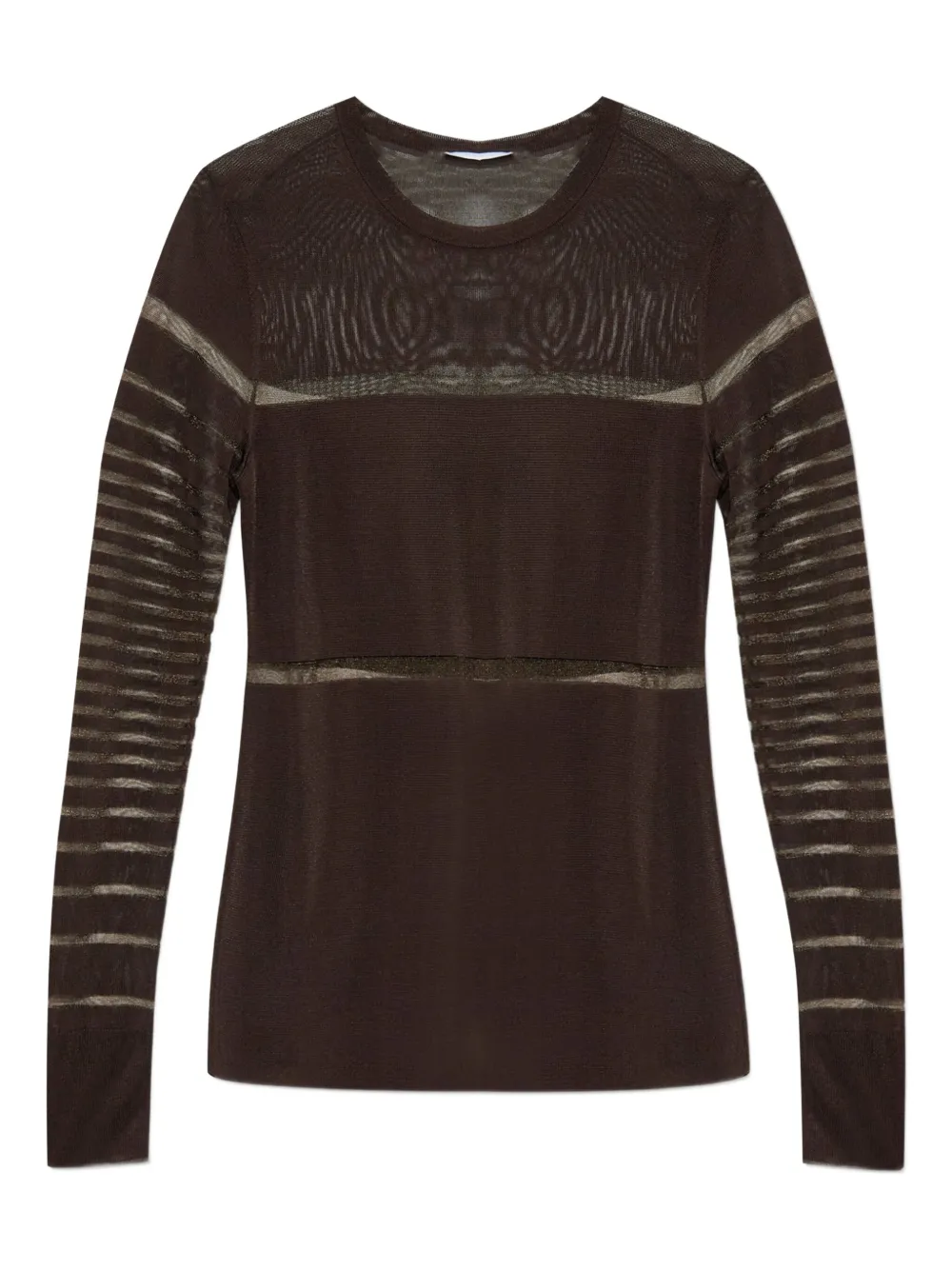 Многослойный топ с длинными рукавами Helmut Lang, коричневый
Многослойный топ с длинными рукавами Helmut Lang, коричневый