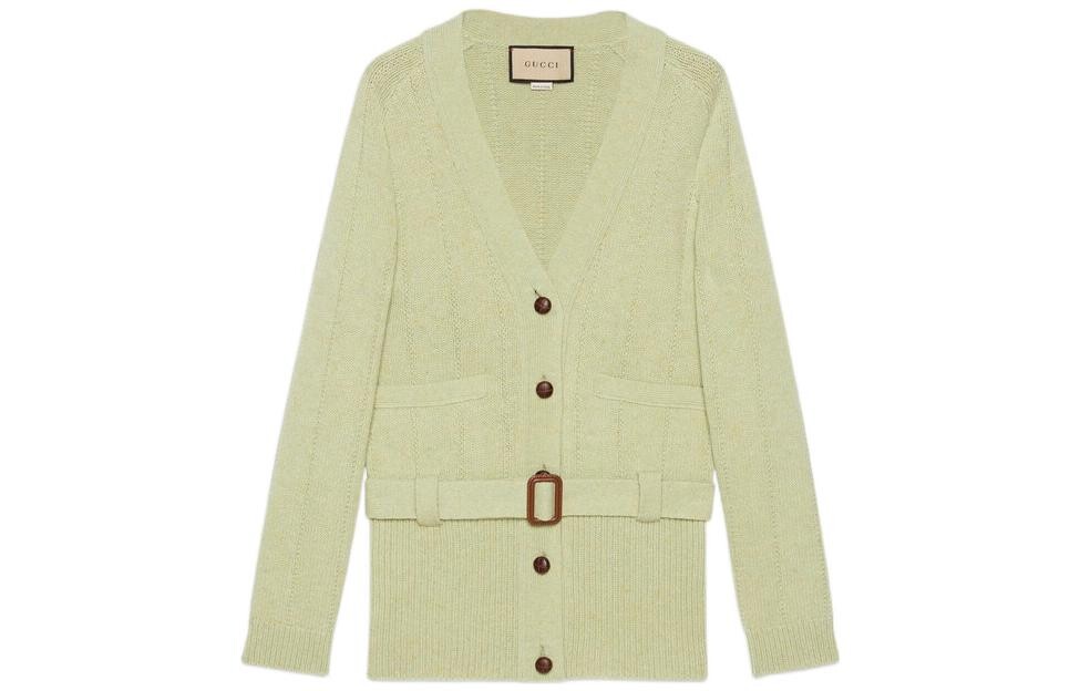 Кардиган женский Gucci с ремешком, зеленый
Кардиган женский Gucci с ремешком, зеленый