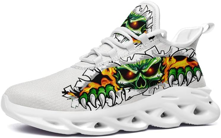 Модные кроссовки с черепом для мужчин и женщин, с дерзкой элегантностью, готические легкие кроссовки из сетки EVA для ходьбы, тенниса и спорта Awsole, белый
Модные кроссовки с черепом для мужчин и женщин, с дерзкой элегантностью, готические легкие кроссовки из сетки EVA для ходьбы, тенниса и спорта Awsole, белый