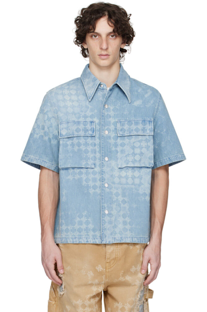 Синяя рубашка MA Quad Denim AMIRI
Синяя рубашка MA Quad Denim AMIRI