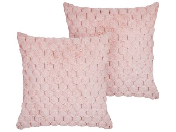 Подушка Beliani 2 шт PURSLANE, 43x43x43 см, розовый 
Подушка Beliani 2 шт PURSLANE, 43x43x43 см, розовый