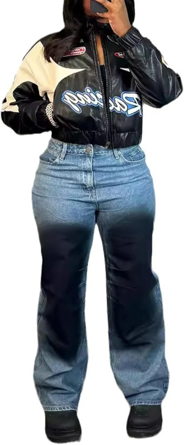 Женские джинсы Plus Size High Waisted Y2k Straight Wide Leg Tie Dye HuiSiFang
Женские джинсы Plus Size High Waisted Y2k Straight Wide Leg Tie Dye HuiSiFang