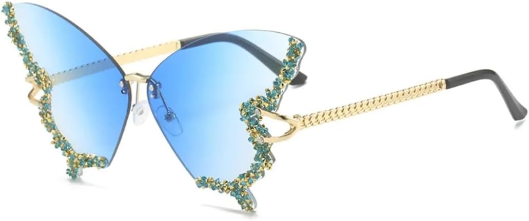 Роскошные солнцезащитные очки для вечеринок для женщин, модель «бабочка», украшенные бриллиантами и стразами, с яркими, насыщенными оттенками, для путешествий TVTBBVV, Sky Blue
Роскошные солнцезащитные очки для вечеринок для женщин, модель «бабочка», украшенные бриллиантами и стразами, с яркими, насыщенными оттенками, для путешествий TVTBBVV, Sky Blue