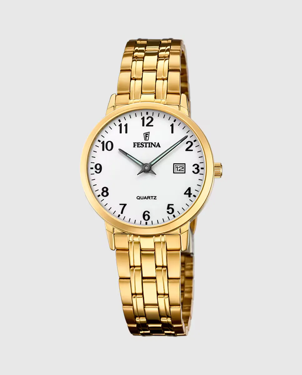 Женские часы F20514/1 Acero Classico из золотой стали Festina, золотой
Женские часы F20514/1 Acero Classico из золотой стали Festina, золотой