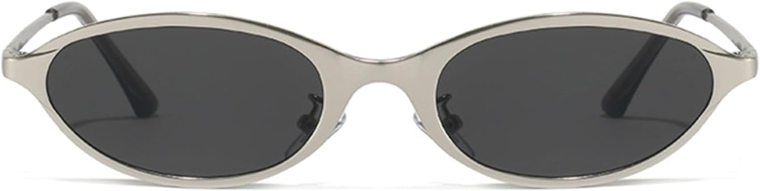 Солнцезащитные очки Bullabulling в стиле ретро, овальные, металлические, для женщин, стильные «кошачий глаз», в стиле 90-х, легкие, узкие, с модной защитой от УФ-излучения, Silvery
Солнцезащитные очки Bullabulling в стиле ретро, овальные, металлические, для женщин, стильные «кошачий глаз», в стиле 90-х, легкие, узкие, с модной защитой от УФ-излучения, Silvery