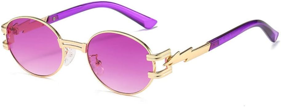 Женские солнцезащитные очки в стиле панк, маленькие овальные, с прозрачными линзами с градиентом, защита от УФ-излучения UV400. Мужские солнцезащитные очки с металлическими дужками LANGSER, Golden Purple
Женские солнцезащитные очки в стиле панк, маленькие овальные, с прозрачными линзами с градиентом, защита от УФ-излучения UV400. Мужские солнцезащитные очки с металлическими дужками LANGSER, Golden Purple