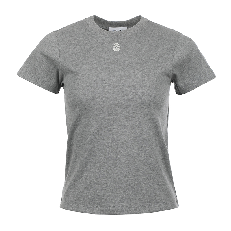 Хлопковая футболка Alexander McQueen, серый
Хлопковая футболка Alexander McQueen, серый