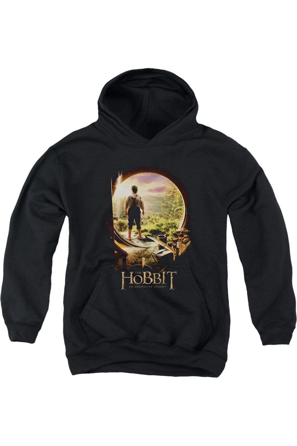 Толстовка с капюшоном The Hobbit Hobbit In Door Youth Gildan, черный 
Толстовка с капюшоном The Hobbit Hobbit In Door Youth Gildan, черный