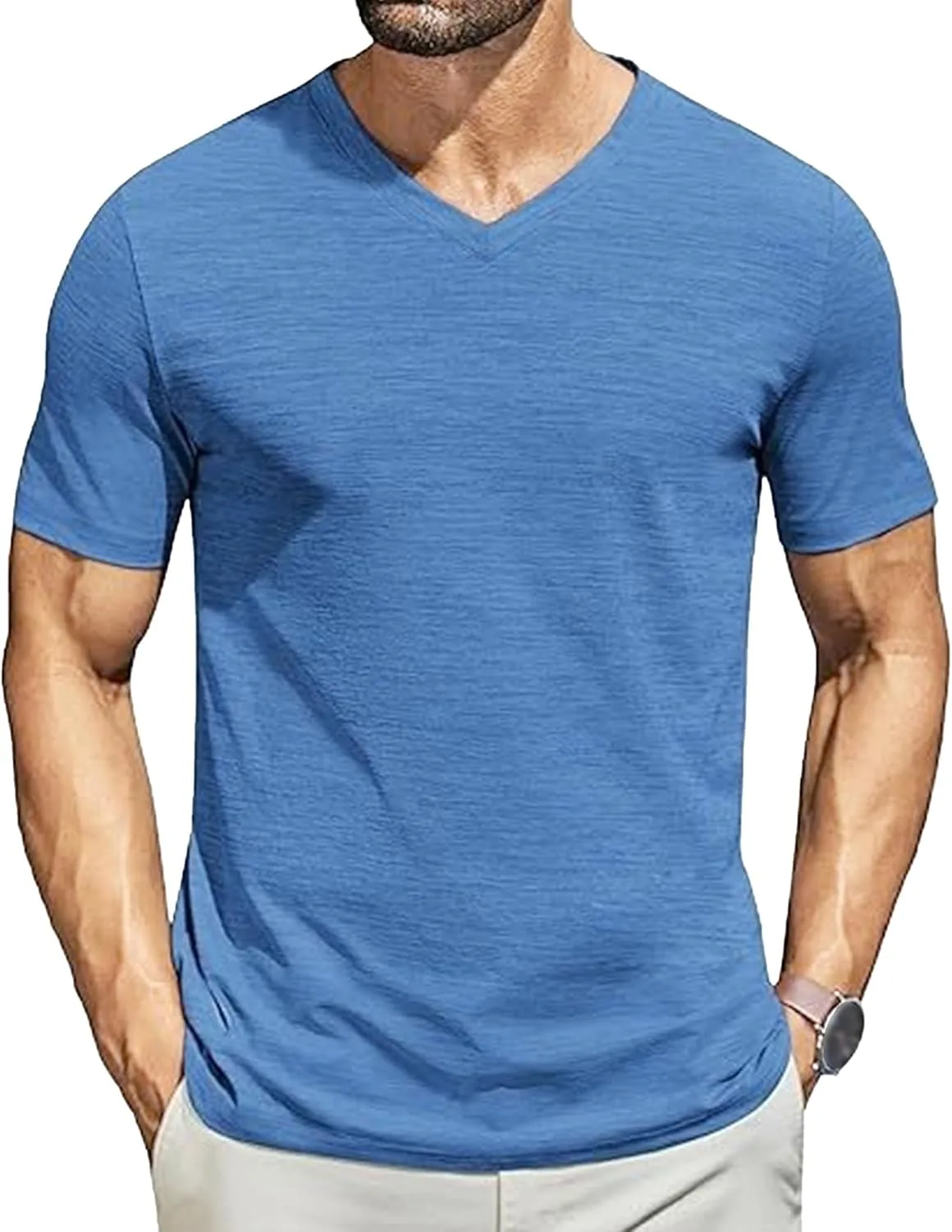 Мужская футболка с V-образным вырезом, классическая, летняя Zylphorix
Мужская футболка с V-образным вырезом, классическая, летняя Zylphorix