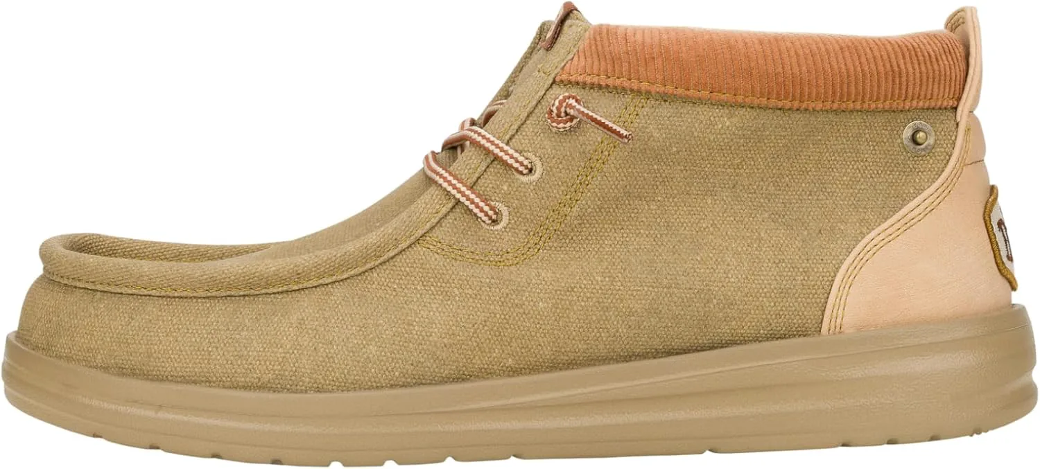 Мужские ботинки HEYDUDE Wally Mid Stretch Canvas | Легкие средние кеды из текстиля с системой легкого надевания и эластичными шнурками, кремовый
Мужские ботинки HEYDUDE Wally Mid Stretch Canvas | Легкие средние кеды из текстиля с системой легкого надевания и эластичными шнурками, кремовый