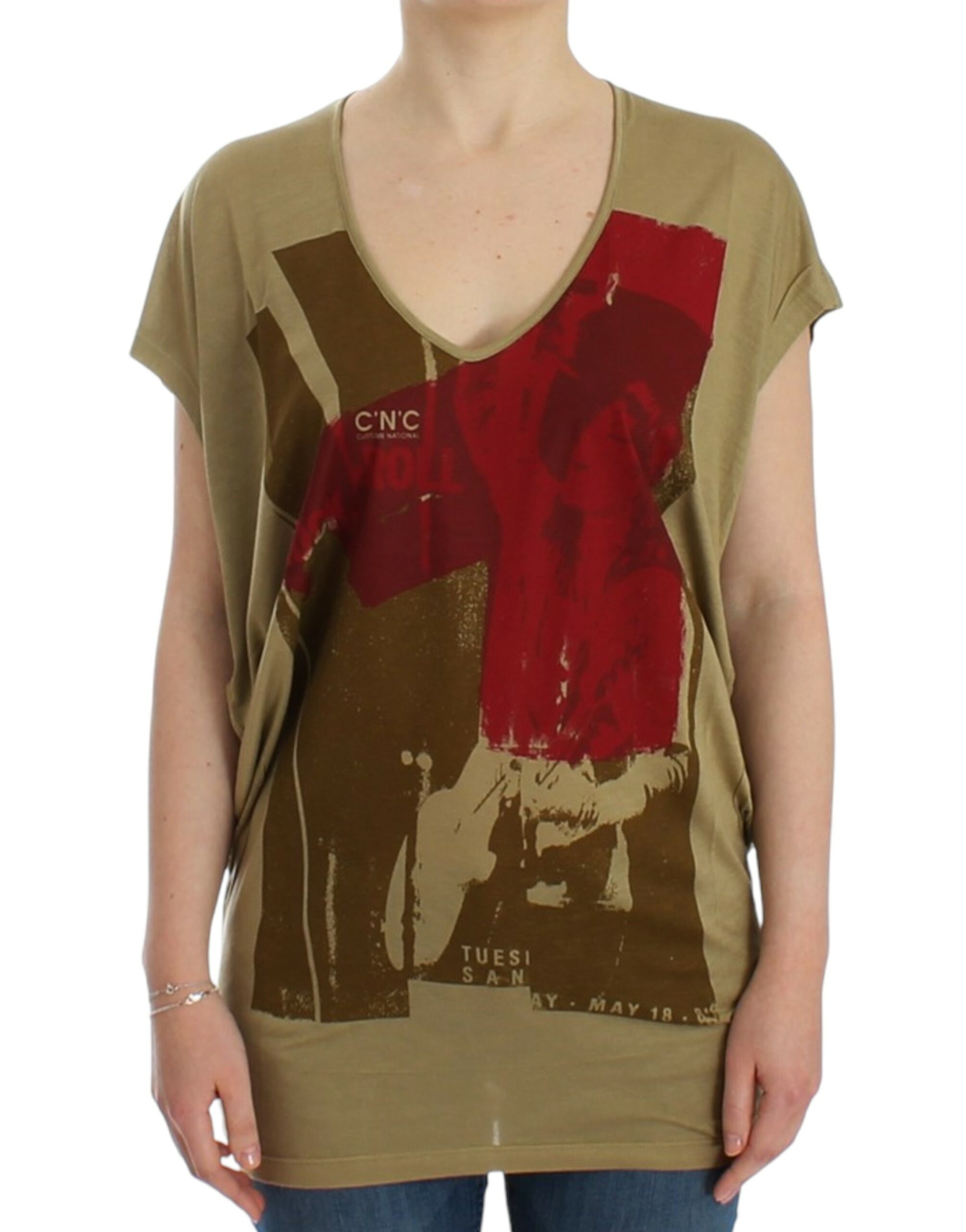 Футболка Chic Green с разноцветным принтом и V-образным вырезом Costume National, зеленый
Футболка Chic Green с разноцветным принтом и V-образным вырезом Costume National, зеленый
