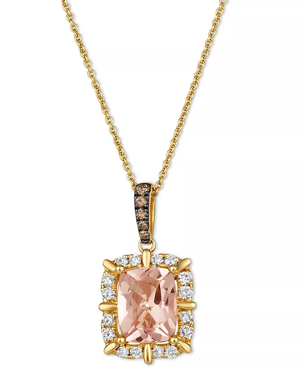 Ожерелье с подвеской длиной 20 дюймов из 14-каратного золота с персиковым морганитом (1-1/2 карата) и бриллиантом (1/4 карата) Le Vian, morganite
Ожерелье с подвеской длиной 20 дюймов из 14-каратного золота с персиковым морганитом (1-1/2 карата) и бриллиантом (1/4 карата) Le Vian, morganite