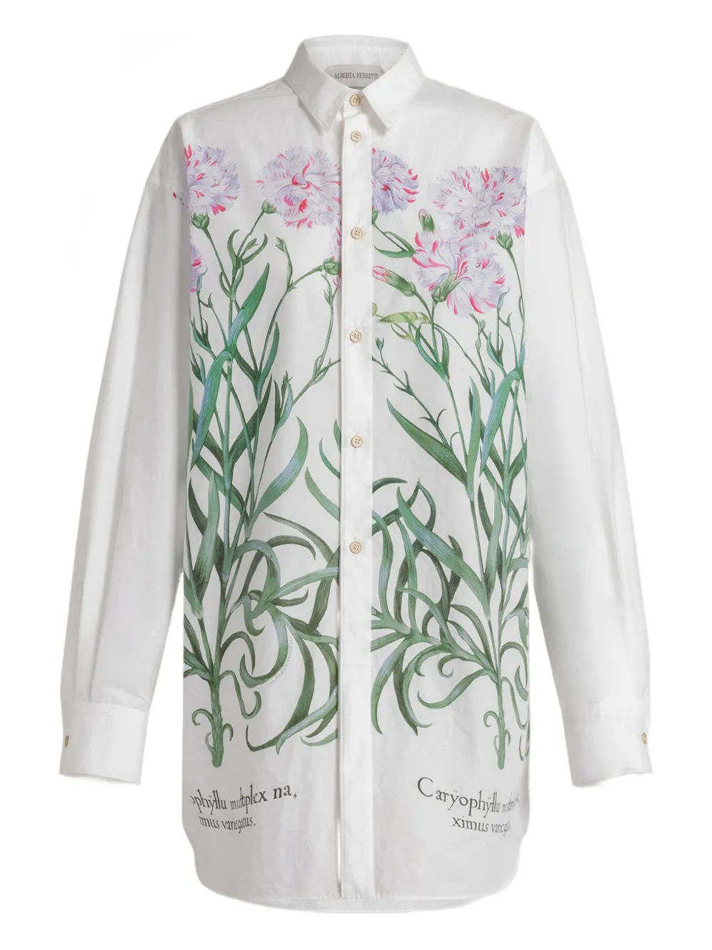 Рубашка с цветочным принтом Alberta Ferretti, белый
Рубашка с цветочным принтом Alberta Ferretti, белый