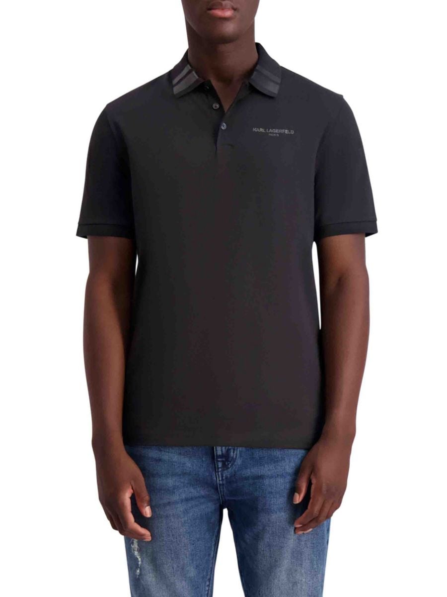 Поло из смеси хлопка Pima с логотипом Karl Lagerfeld Paris, черный
Поло из смеси хлопка Pima с логотипом Karl Lagerfeld Paris, черный